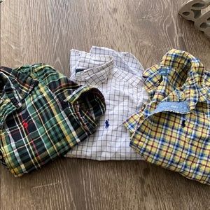 3 Long-sleeved Ralph Lauren Polo Shirts